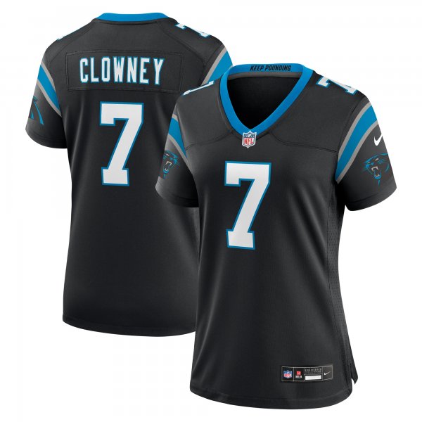 Women's Carolina Panthers Jadeveon Clowney Nike  Black  Game Jersey