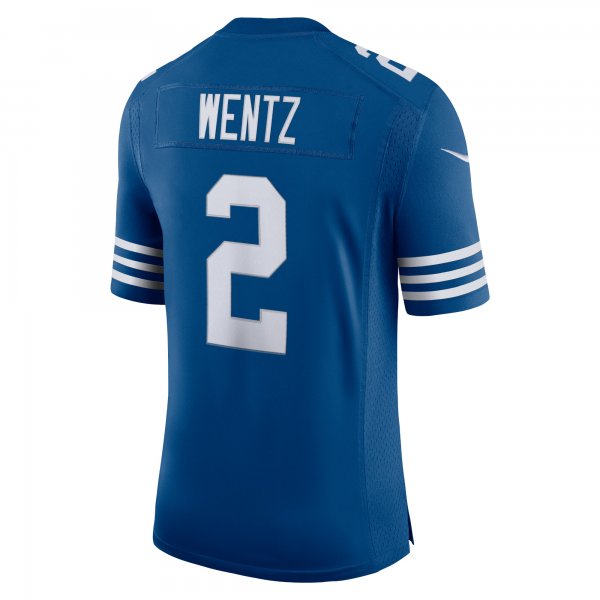 Men's Indianapolis Colts Carson Wentz Nike Royal Alternate Vapor Limited Jersey