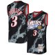 Men's Philadelphia 76ers Allen Iverson Mitchell & Ness Black 2000/01 Hardwood Classics Marble Swingman Jersey