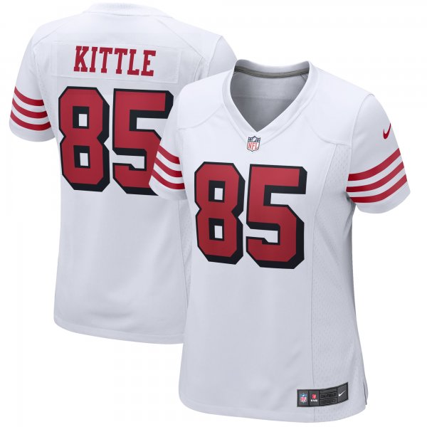 Women's San Francisco 49ers George Kittle Nike White Player Jersey