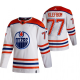 Edmonton Oilers #77 Oscar Klefbom White Men's Adidas 2020-21 Reverse Retro Alternate NHL Jersey