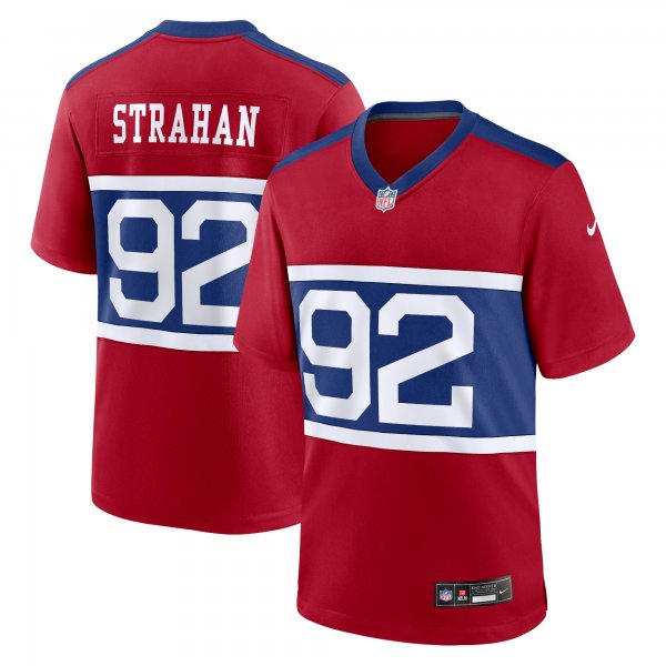 Men's New York Giants #92 Michael Strahan Nike Century Red Alternate Retired Player Game Jersey