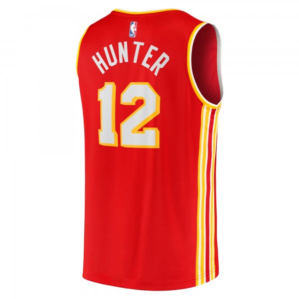 Men's Atlanta Hawks De'Andre Hunter Fanatics Red Fast Break Replica Jersey - Icon Edition