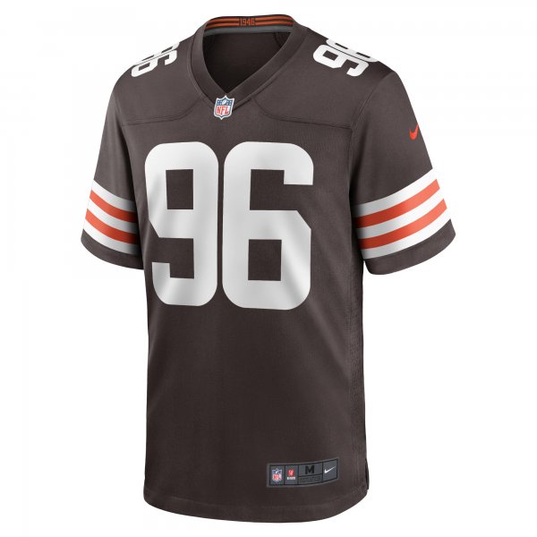 Men's Cleveland Browns Jordan Elliott Nike Brown Game Jersey