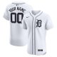 Men's Detroit Tigers Nike White Home Elite Custom Patch Jersey