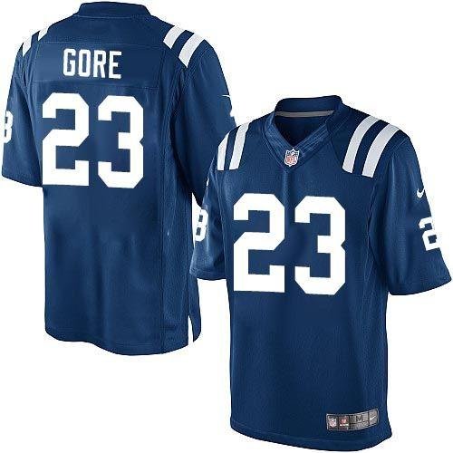 Nike Indianapolis Colts #23 Frank Gore Royal Blue Team Color Men's Stitched NFL Limited Jersey