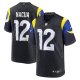 Men's #12 Puka Nacua Los Angeles Rams Nike 2025 Rivalries Collection Game Midnight Blue Jersey