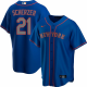 Men's New York Mets #21 Max Scherzer Cool Base Blue Alternate Team Jersey