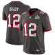 Men's Tampa Bay Buccaneers #12 Tom Brady Pewter 2021 Super Bowl LV Jersey