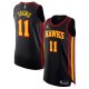 Men's Atlanta Hawks Trae Young Jordan Brand Black Player Jersey - Statement Edition