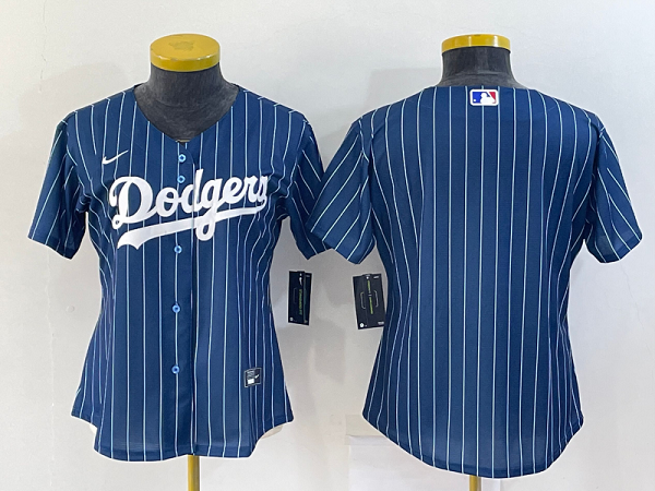 Women's Nike Los Angeles Dodgers Blank Blue Throwback MLB Cool Base Jersey