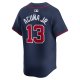 Men's Atlanta Braves Ronald Acu?a Jr. Nike Navy Alternate Limited Player Jersey