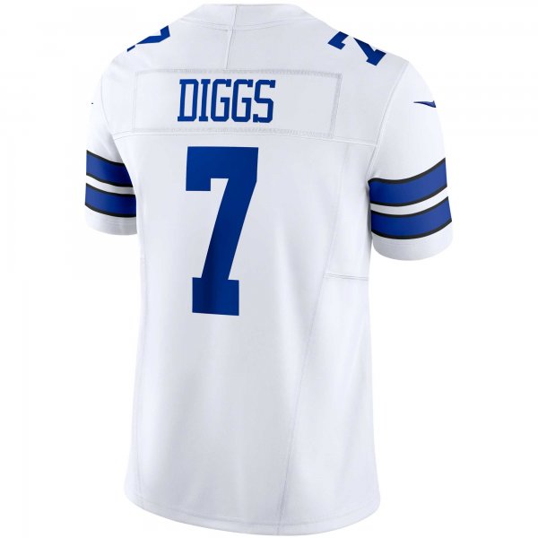 Men's Dallas Cowboys Trevon Diggs Nike White Vapor F.U.S.E. Limited Jersey