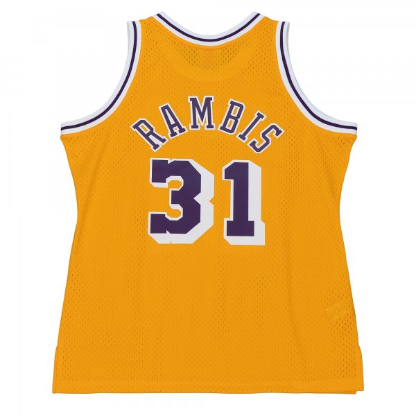 Men's Los Angeles Lakers Kurt Rambis Mitchell & Ness Gold 1984/85 Swingman Jersey