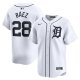 Men's Detroit Tigers #28 Javier Baez Nike White Home Limited Player Jersey