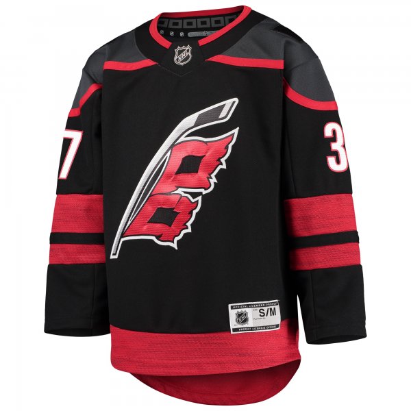 Youth Carolina Hurricanes Andrei Svechnikov Black Home Premier Player Jersey