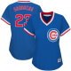 Chicago Cubs #23 Ryne Sandberg Blue Cooperstown Women's Stitched MLB Jersey