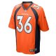 Men's Denver Broncos Tyler Badie Nike  Orange Team Game Jersey