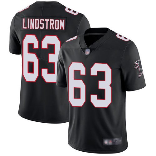 Atlanta Falcons #63 Chris Lindstrom Black Alternate Men's Stitched Nike NFL Vapor Untouchable Limited Jersey