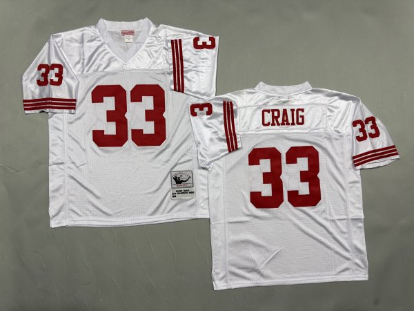 Men's #33 Roger Craig San Francisco 49ers White Jersey