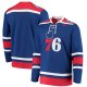 Men's Philadelphia 76ers G-III Sports by Carl Banks Royal Pointman Hockey Fashion Jersey