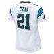 Women's Carolina Panthers Jeremy Chinn Nike White Game Jersey