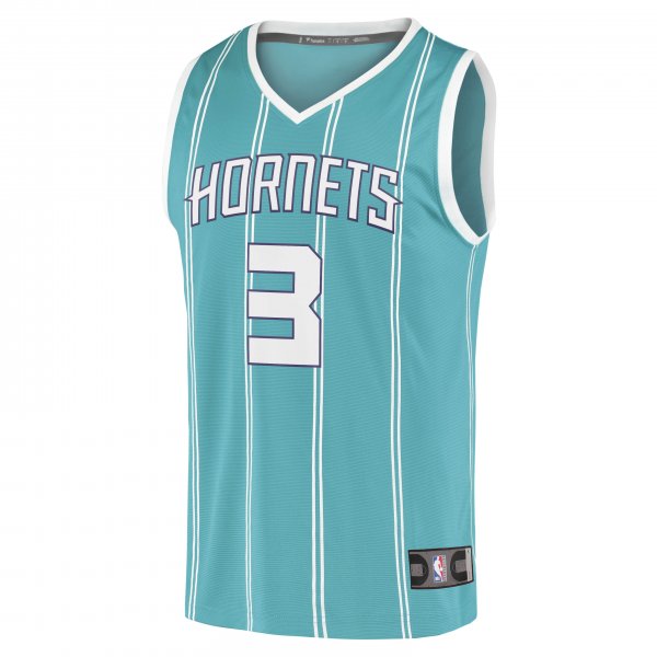 Men's Charlotte Hornets Terry Rozier III Fanatics Teal Fast Break Replica Player Jersey - Icon Edition