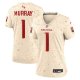 Women's #1 Kyler Murray Arizona Cardinals Nike 2025 Rivalries Collection Game Natural Jersey