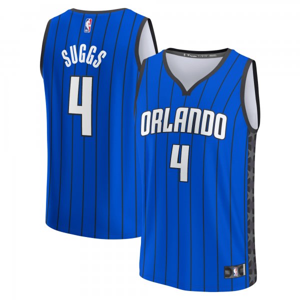 Men's Orlando Magic Jalen Suggs Fanatics Blue Fast Break Replica Player Jersey - Statement Edition