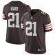 Men's Cleveland Browns Denzel Ward Nike Brown Vapor Limited Jersey