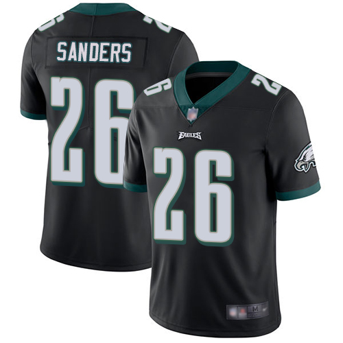 Philadelphia Eagles #26 Miles Sanders Black Alternate Youth Stitched NFL Vapor Untouchable Limited Jersey