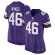 Women's Minnesota Vikings Aaron Dykes Nike Purple Team Game Jersey