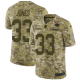 Men's Nike Green Bay Packers #33 Aaron Jones Camo Stitched NFL Limited 2018 Salute To Service Jersey