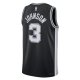 Unisex San Antonio Spurs Keldon Johnson Nike Black Swingman Jersey - Icon Edition