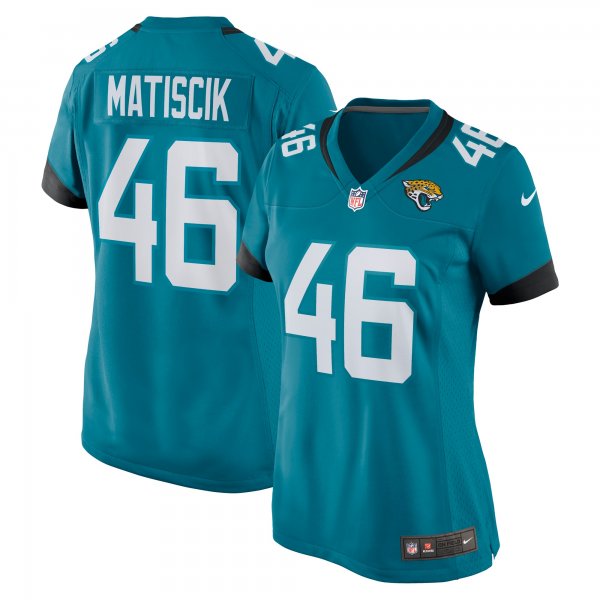 Women's Jacksonville Jaguars Ross Matiscik Nike Teal Nike Game Jersey