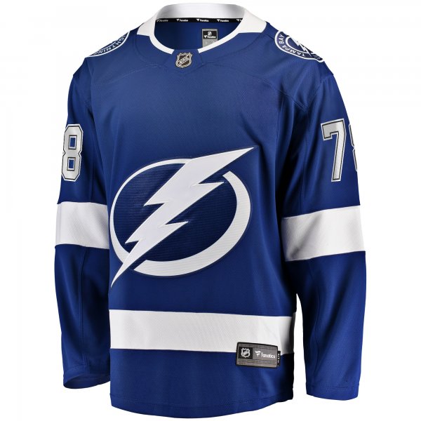 Men's Tampa Bay Lightning Emil Lilleberg Fanatics Blue Home Premier Breakaway Player Jersey