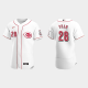 Men's Cincinnati Reds #28 Tommy Pham White Home Flex Base MLB Jersey