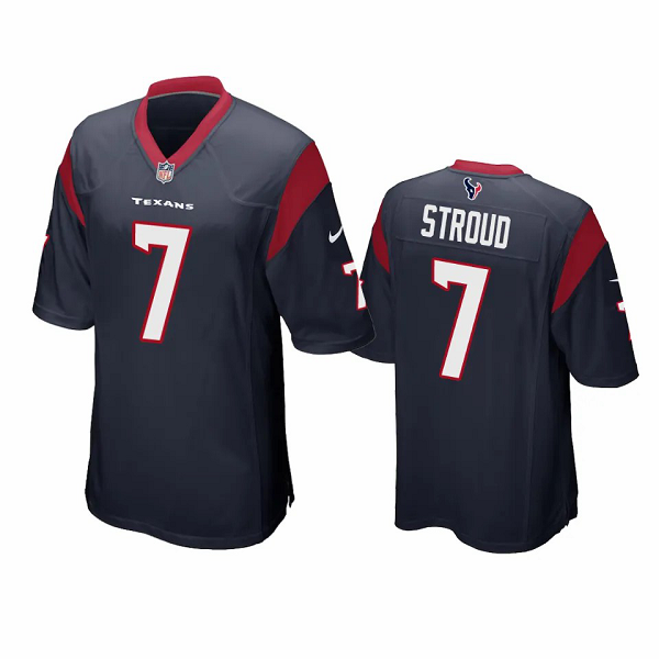 Men's Houston Texans #7 C. J. Stroud Navy 2023 NFL Draft Limited Jersey