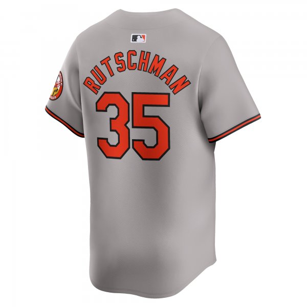 Men's Baltimore Orioles Adley Rutschman Nike Orange Road Limited Player Jersey