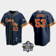 Houston Astros Cristian Javier 2021 City Connect Replica Men's MLB Jersey with 2022 World Series Patch - Navy