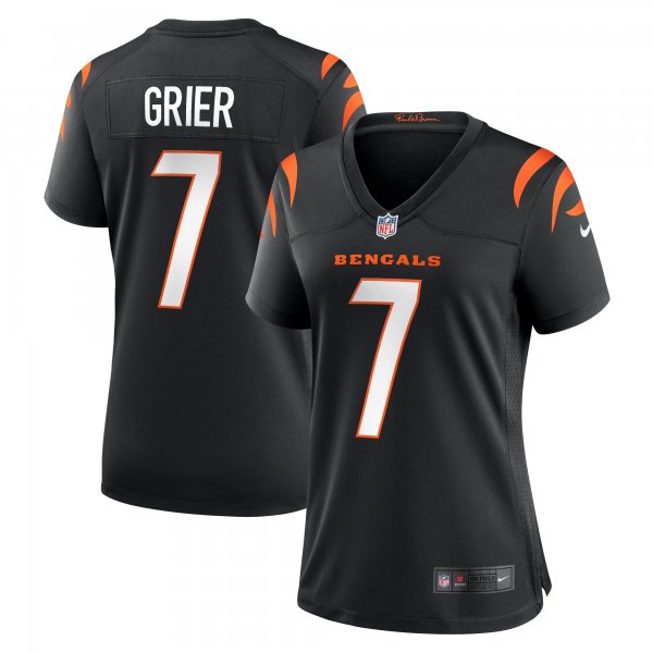 Women's Cincinnati Bengals Will Grier Nike  Black Team Game Jersey