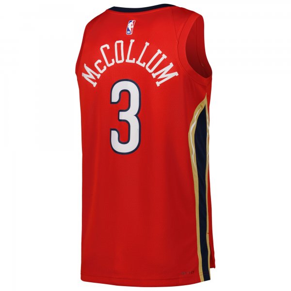 Unisex New Orleans Pelicans CJ McCollum Jordan Brand Red Swingman Jersey - Statement Edition