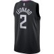 Men's LA Clippers Kawhi Leonard Jordan Brand Black 2020/21 Swingman Jersey - Statement Edition