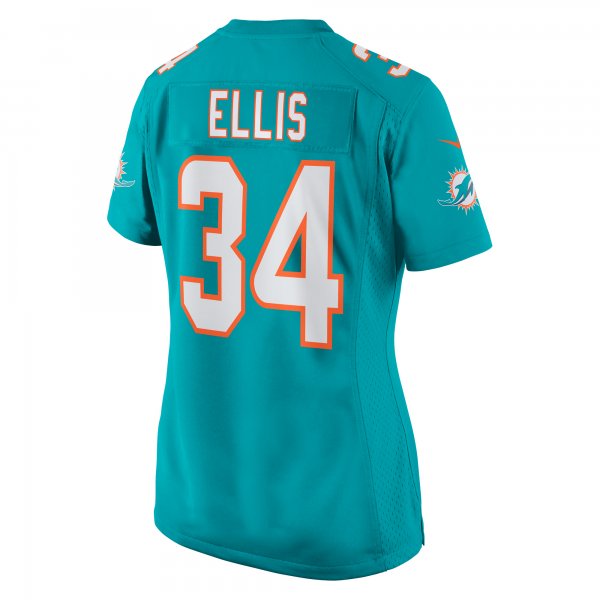 Women's Miami Dolphins Tino Ellis Nike Aqua Home Game Player Jersey