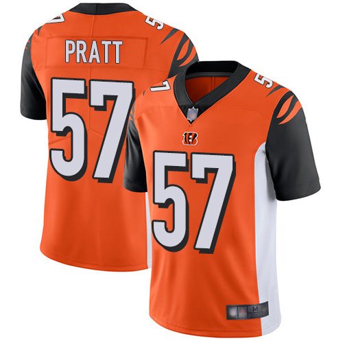 Cincinnati Bengals #57 Germaine Pratt Orange Alternate Men's Stitched Nike NFL Vapor Untouchable Limited Jersey