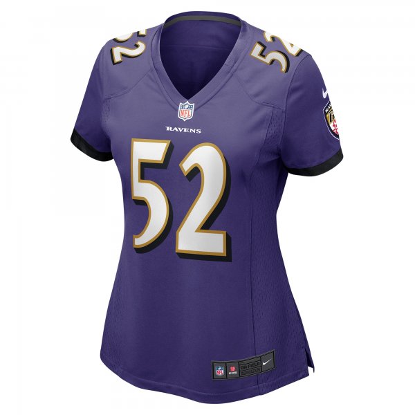 Women's Baltimore Ravens Ray Lewis Nike Purple Game Jersey