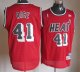 Men's Miami Heat #41 Glen Rice Red Throwback Stitched NBA Jersey