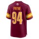 Men's Washington Commanders Da'Ron Payne Nike Burgundy Game Jersey