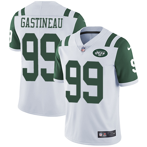 New York Jets #99 Mark Gastineau White Men's Stitched Nike NFL Vapor Untouchable Limited Jersey