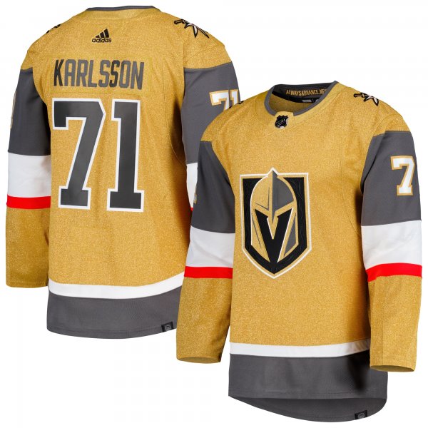 Men's Vegas Golden Knights William Karlsson adidas Gold  Primegreen Player Jersey